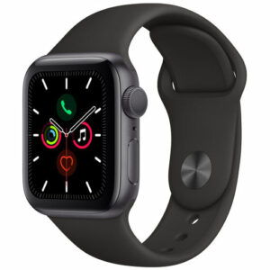 Apple Watch Series 5 (GPS+Cellular, 44mm, Space Gray Aluminum Case, Black Sport Band)
