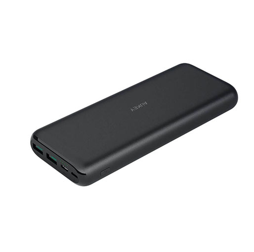 Aukey PB-XN20 20000mAh Type C Ultra Slim Power Bank with USB C Fast Charging 5V 3A
