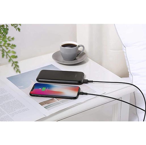 Aukey Mfi Lightning 8 Pin Sync And Charging Cable Braided Cable 2M Black 2