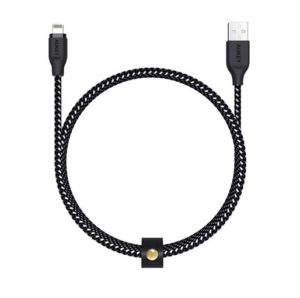 Aukey Mfi Lightning 8 Pin Sync And Charging Cable Braided Cable 2M Black