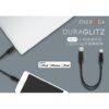Energea DuraGlitz 2.4A High Speed Charge & Sync Lightning Cable 18cm 5