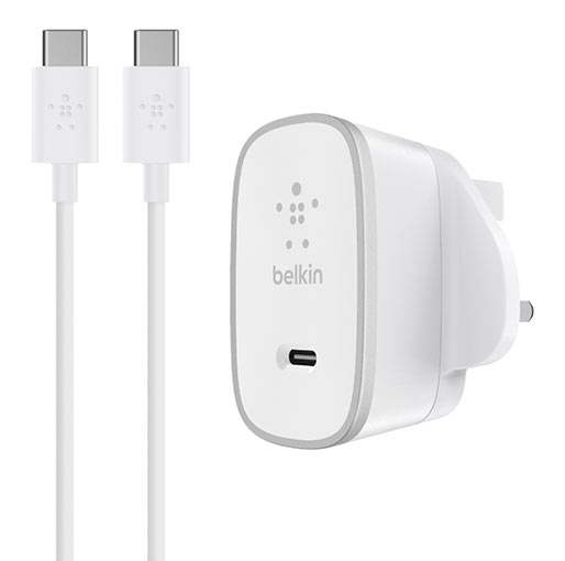 Belkin USB Type-C & Type-A Home Wall Charger with USB Type-C Cable