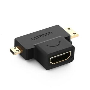 UGREEN Micro HDMI+Mini HDMI Male to HDMI Female Adapter (20144)