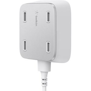 Belkin Family RockStar Wall-Mountable 4-Port USB Charger 10ft
