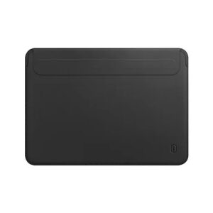 Wiwu Skin Pro II PU leather sleeve For Macbook 13″ - Black