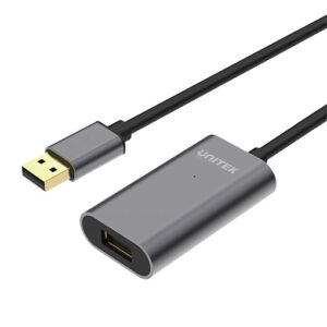 Buy Unitek USB2.0 Type A Aluminium Extension Cable Male to Female - 40Mtr at best price in Qatar.