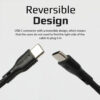 Promate Powerbeam-CC 1.2m USB-C to USB-C 60W Power Delivery Enabled Data Sync & Charge Cable