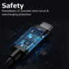 Promate Powerbeam-CC 1.2m USB-C to USB-C 60W Power Delivery Enabled Data Sync & Charge Cable