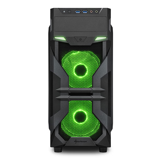 Sharkoon VG7-W ATX midi tower Gaming PC Case