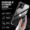 Platina iPhone 12 Mini 5.4 inch anti-impact Transparent Soft Silicon Clear case