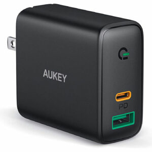 AUKEY Focus iPhone Fast Charger 30W 2-Port USB C Charger