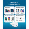 Anker A2633L22 Nano Fast Charger with PowerIQ 3.0 Technology for Iphone 12 , 20 W - White