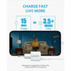 Anker A2633L22 Nano Fast Charger with PowerIQ 3.0 Technology for Iphone 12 , 20 W - White