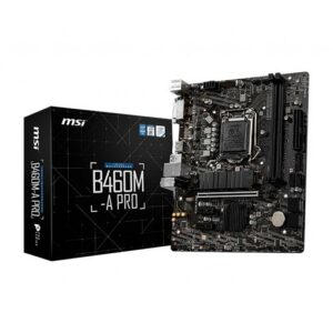 MSI PRO B460M-A PRO LGA 1200 Intel B460 SATA 6Gb/s Micro ATX Intel Motherboard