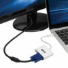 Tripp Lite USB-C Multiport Adapter, 4K HDMI, VGA, White