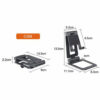 YESIDO C98 Aluminum Alloy Anit-Skid Mini Desktop Mount Mobile Phone Tablet Universal Holder Bracket
