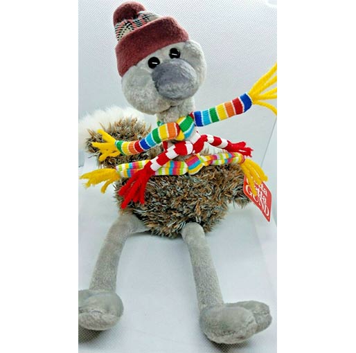 Buy Ostrich Brrrdy Plush Animal Toy 3 Striped Scarves w/Tag at best price in Qatar.