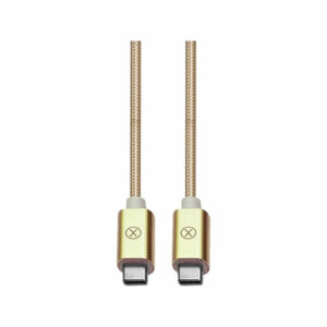 Xcell USB Type C Cable, 1.5 M, Nylon, CB-300CC - Gold