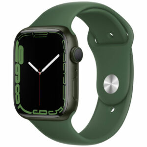 Apple Watch Series 7 GPS, 41mm, Green Aluminum, Clover Sport Band