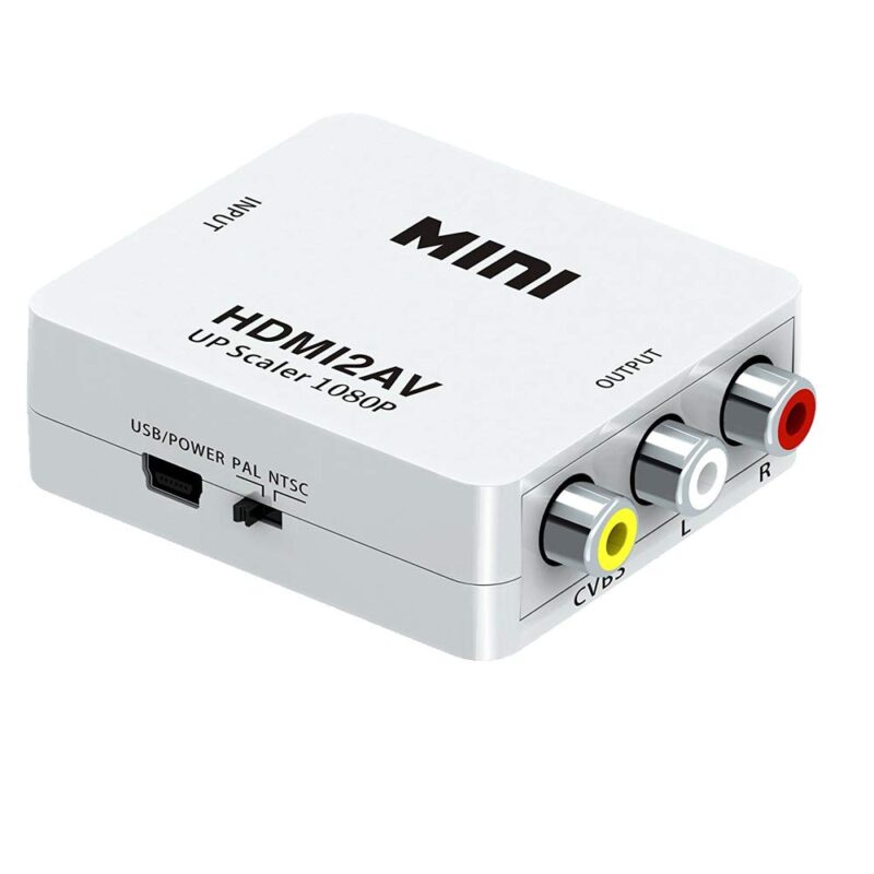 HDMI2AV HDMI TO AV 3RCA CVBs Composite Video Audio Converter