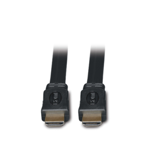Tripp Lite High-Speed HDMI Flat Cable, Digital Video with Audio, UHD 4K (M/M), Black, 10 ft. (3.05 m)