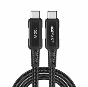 Buy ACEFAST C4-03 USB-C to USB-C 100W aluminum alloy charging data cable at best price in Qatar.