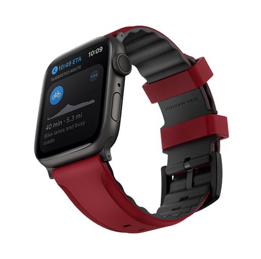 Buy Viva Madrid Venturx Silicone Sport Watch Strap Compatible for Apple Watch 42/44/45MM at best price in Qatar.