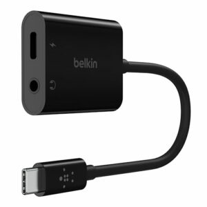 Belkin RockStar™ 3.5mm Audio + USB-C™ Charger Adapter