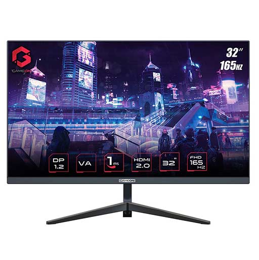 Gameon Go32fhd165va 32" Fhd, 165hz, 1ms Flat Gaming Monitor, Black