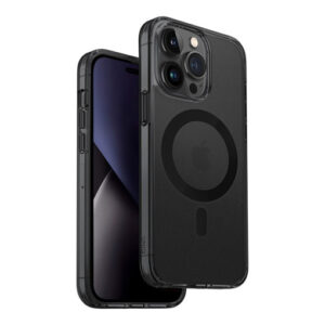 Uniq Hybrid Case For iPhone 14 Pro Magclick Charging Lifepro Xtreme - Smoke Frost