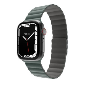 Switcheasy Skin Silicone Strong Magnetic Watch Band for Apple Watch 42/44/45/49mm - Pine Green