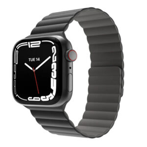 SKIN Silicone Magnetic Watch Band For Apple Watch 38/40/41mm -Black