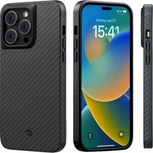 Pitaka MagEZ Case 3 for iPhone14 Pro 6.1"1500D - Black/Grey ( Twill)