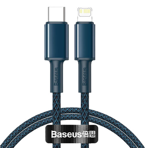 Baseus data cable Type-C to Lightning 20W 1mt high density blue CATLGD-03
