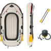 Bestway Battle Bomber Raft Perfect For One Adult And One Child Set 1 Boat, 1 Pair Of Oars, 1 Foot Pump196M X114Cm 26-61108