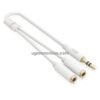 Ugreen 10739 3.5mm Male To 3.5mm Female ×2 Color Abs Case White 25cm Av134 10010739