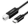 Ugreen 50446 2M USB type C to Type B 2.0 Printer Scanner Cable Black US241 10050446