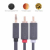 Ugreen AV102-10513 3.5mm Male to 2RCA Male Audio Cable, 5 Meter