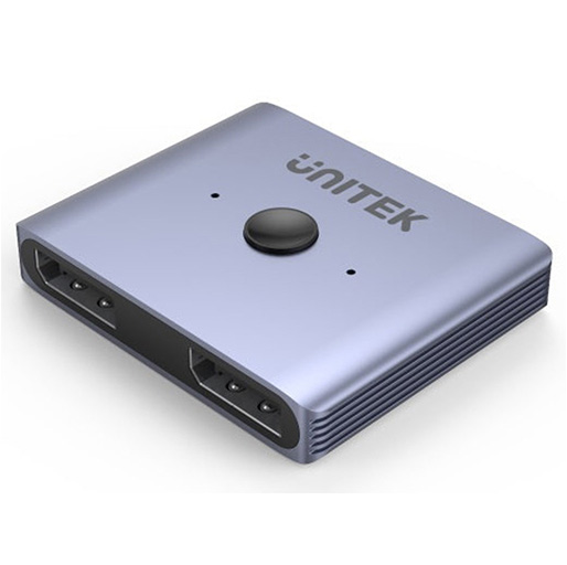 Unitek Adapter / Provides two DisplayPort inputs from a single port / Supports 8K resolution