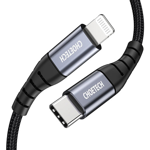 CHOETECH 3M MFI USB-C TO LIGHTNING CABLE IP0042