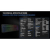 Lenovo Legion K300 RGB Gaming Keyboard USB - Arabic & English(GY40Y57722)